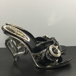 Selina Heart Shaped Heel Slip on